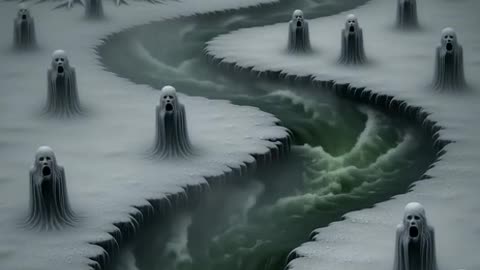 The River Styx in Eternal Winter: The Dragon’s Vigil Over the Damned, AI Video