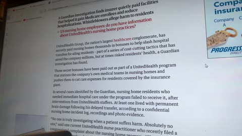 United Healthcare Inc. under investigation for Medicare fraud, and several other frauds
