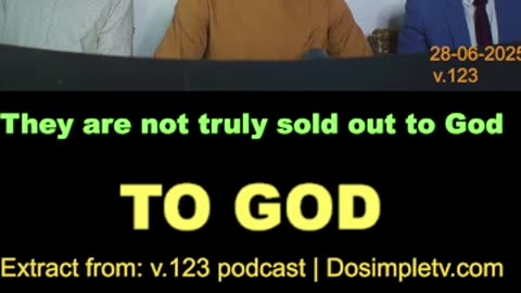 They are not truly sold out to God.
