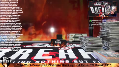 **24-25 O-Pee-Chee Platinum Hockey Half Case PYT Break #4** [AUG 2 2025]