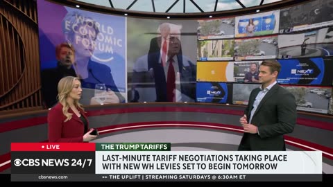 U.S. trading partners in last-minute negotiations ahead of Trump's tariffs taking effect