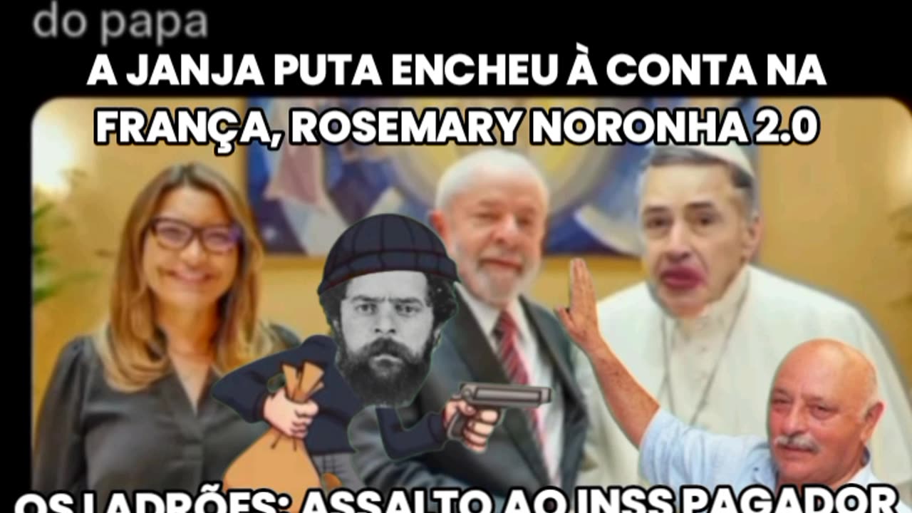 ASSAULT ON THE PAY TRAIN: LULA THIEF, JANJA PUTA, TIO CHICO AND STF PETISTAS AND TUCANISTAS STOLE 6 BILLION FROM THE INSS RETIREMENT ❗JANJA PUTA TOOK SEVERAL SUITCASES FULL OF MONEY TO FRANCE ROSEMARY NORONHA 2.0 STYLE.