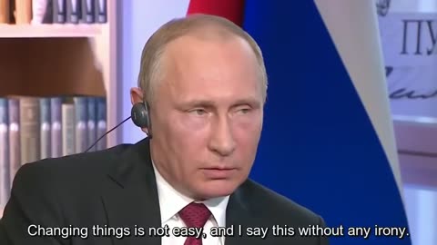 Putin says Presidents have plans until the men in dark suits show up 2017