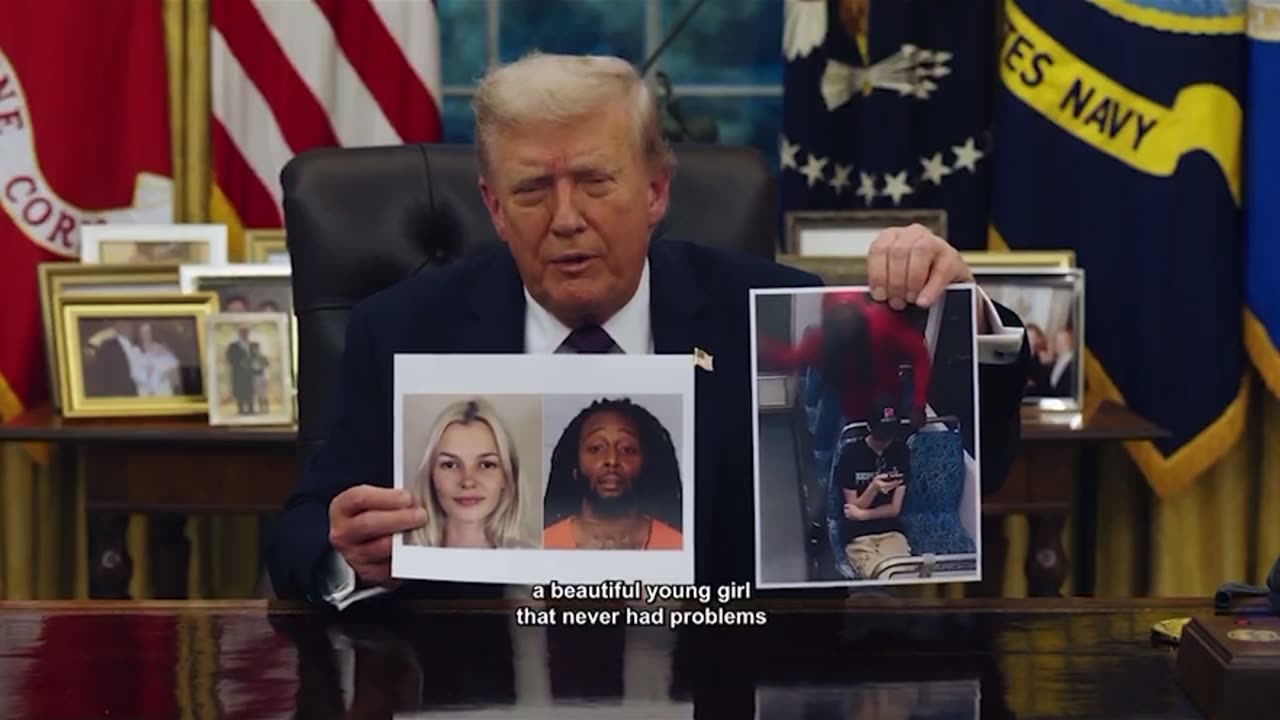 Trump addresses Irina Zarutzka murder from Oval Office