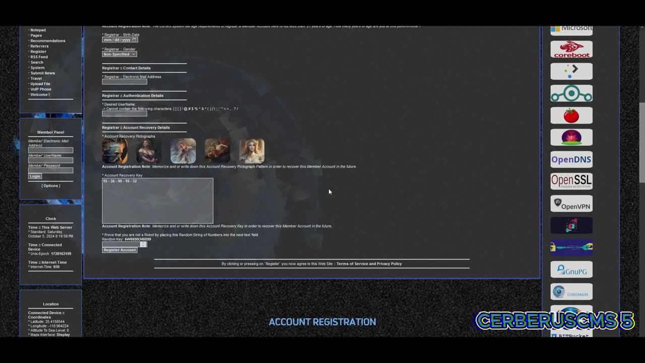 [2024] CerberusCMS - 5 - SVD - Application - Account Registration - Video File Part - 01 OF 03