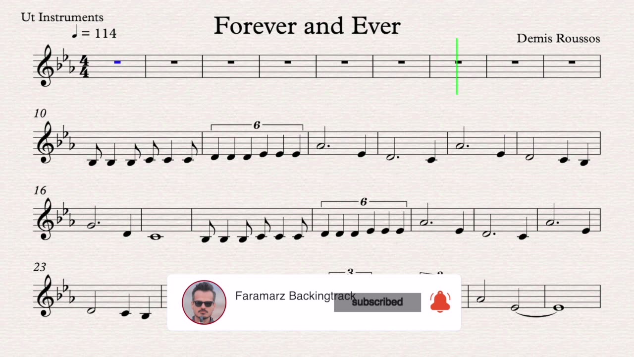 Forever and Ever - Demis Roussos | Play along for Ut Instruments