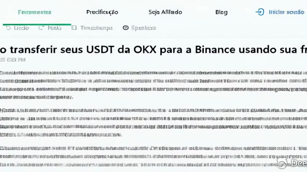 Como transferir seus USDT da OKX para a Binance 2