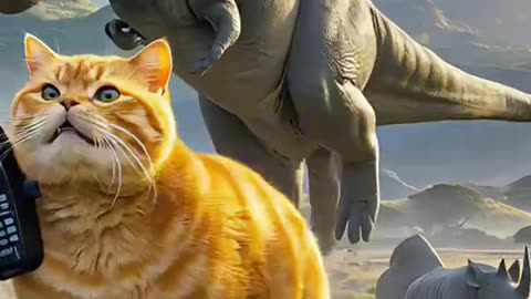 Ultimate Funny Pet Compilation: Cats Take on Dinosaurs!