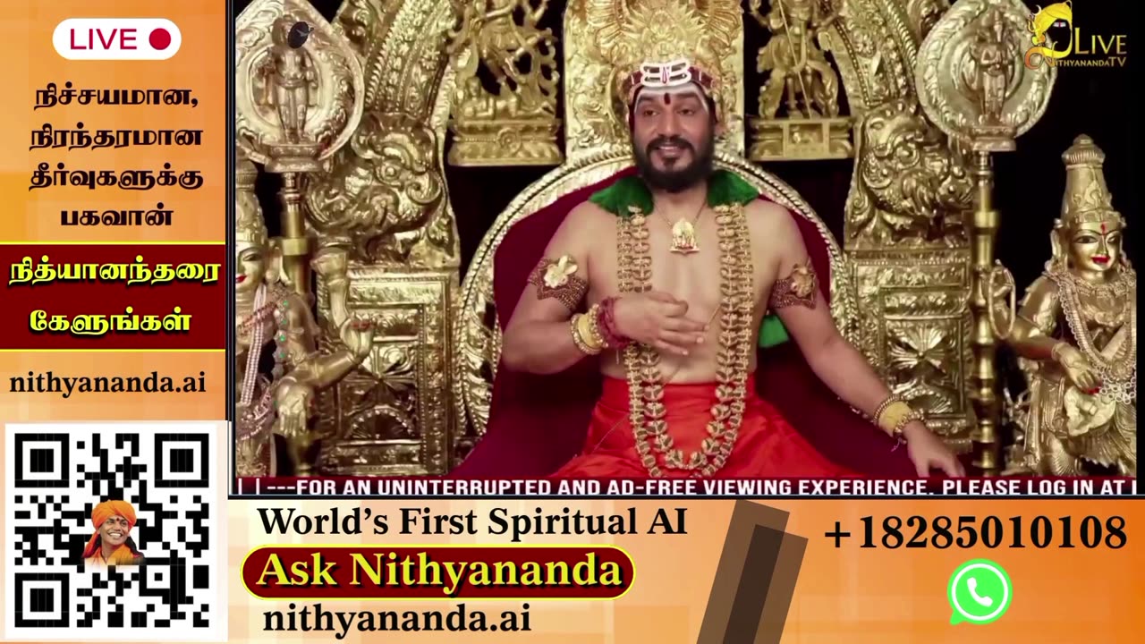 Receive blessings through LIVE Darshan of SPH Bhagavan Sri Nithyananda Paramashivam