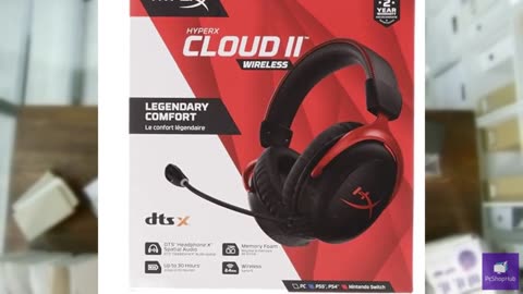 HyperX Cloud II Wireless - Gaming Headset for PC, PS5, PS4, Long Lasting Battery