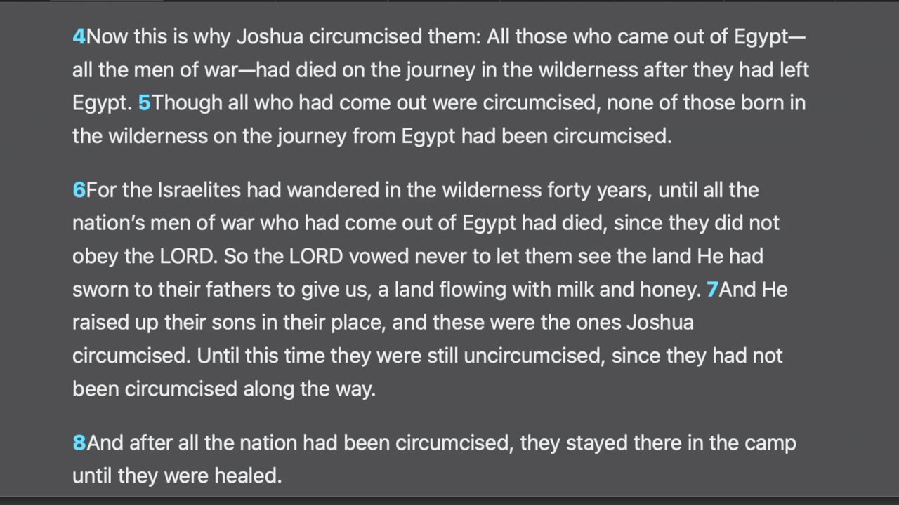Joshua 5:1-6:5