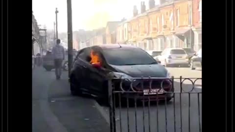 Birmingham, man dared to criticize Islam said it’s not a peaceful religion so they burn his car