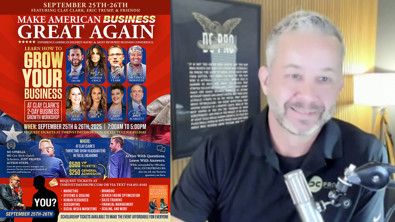 F.O.C.U.S. + Why Entrepreneurs Must Learn How to Focus On Core Tasks Until Success + Celebrating the 2.5X Growth of Clay Clark Client, DCProLVA.com Join Eric Trump At Clay Clark's Sept 25-26 Business Conf. (16 Tix Remain)