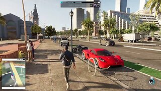 Watchdogs 2 quick free roam (PS4 gameplay) | ZeroHunt009
