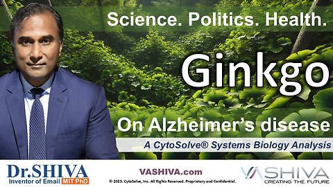 Dr.SHIVA™ LIVE: Ginkgo on Alzheimer's Disease @CytoSolve® Systems Analysis