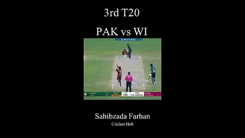 Sahibzada Farhan six against West Indies ✨👌