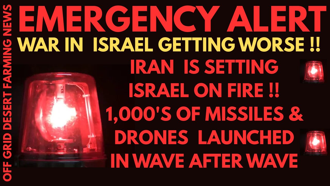 EMERGECNY ALERT !! WAR IN ISREAL GETTING WORSE... IRAN LAUNCHES NON-STOP MISSILES AT ISRAEL