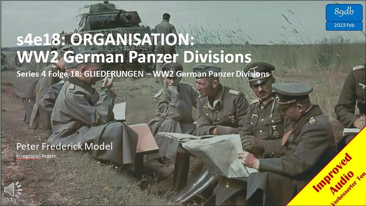 s4e18: ORGANISATION: WW2 German Panzer Divisions