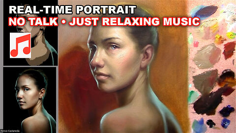Painting a Portrait in Oils – Real-Time, No Talk, Just Music 🎵