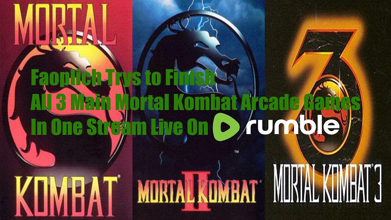 Stream #163 Trying to Complete all 3 Main Mortal Kombat Arcade Games in one Stream
