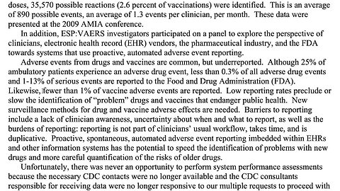 "Latest Report on Adverse Events from COVID Vaccine in VAERS"