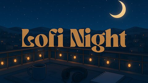 Midnight Lofi Beats on a Desert Rooftop 🌙 | Chill, Study & Relax Music