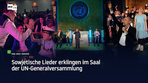 Sowjetische Lieder erklingen im Saal der UN-Generalversammlung