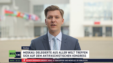 Moskau: Delegierte aus aller Welt treffen sich auf dem antifaschistischen Kongress