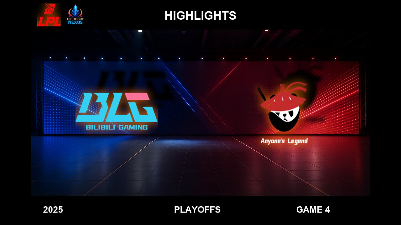 BLG vs AL Game 4 Highlights - LPL Playoffs 2025 - Bilibili Gaming vs Anyone's Legend