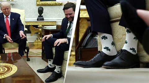 SEE JD VANCE ST. PATRICKS DAY SOCKS / INTEL DROP / 03/17/2025