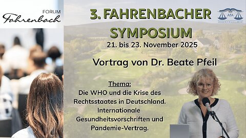 Dr. Beate Pfeil: WHO und Krise des Rechtsstaats – internationale Gesundheitsregeln & Pandemie-Vertrag
