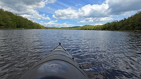 kayaking to a camp/picnic area