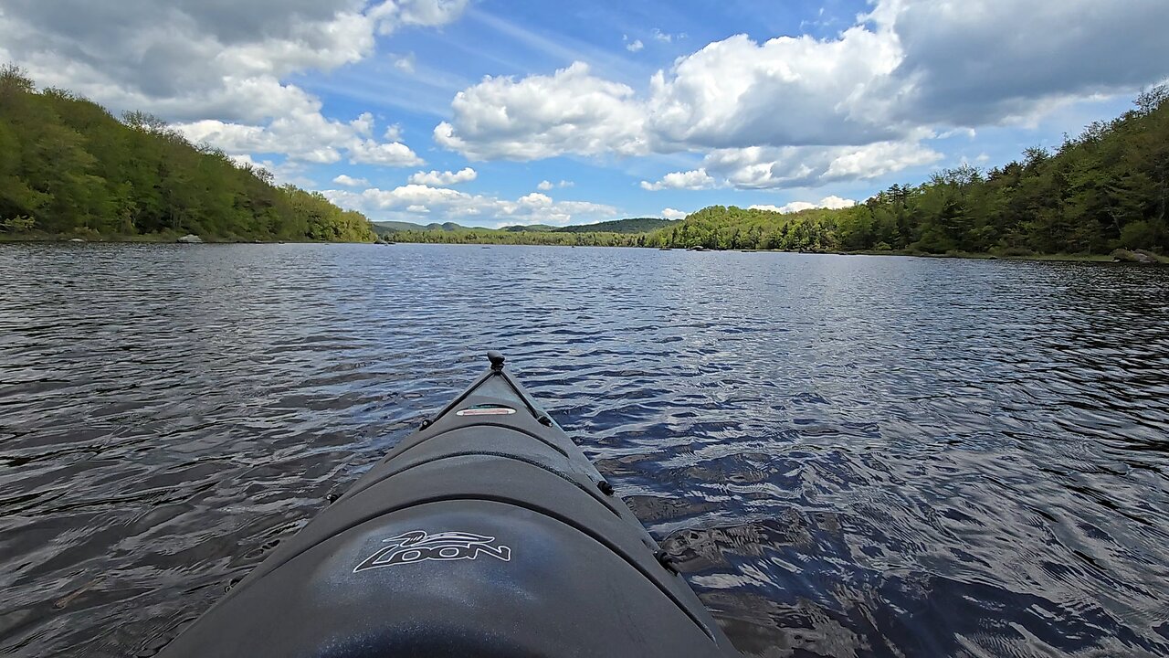 kayaking to a camp/picnic area