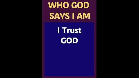 I TRUST GOD #wordofgod #trust #wisdom #afraid #fear #anxiety #worry #Jesus #God #power #blessed