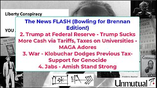 Liberty Conspiracy LIVE 7-24-25 Trump at Fed, Russiagate, Tariff Terrorism