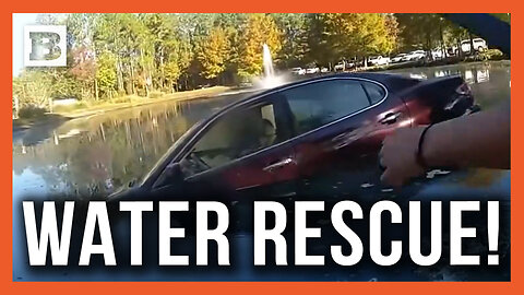 Elderly Man Rescued After Accidentally Driving into Retention Pond