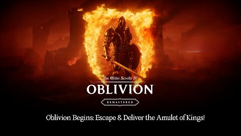 Oblivion – Escaping the Sewers & Delivering the Amulet of Kings 🐀👑 | Opening Quest Walkthrough
