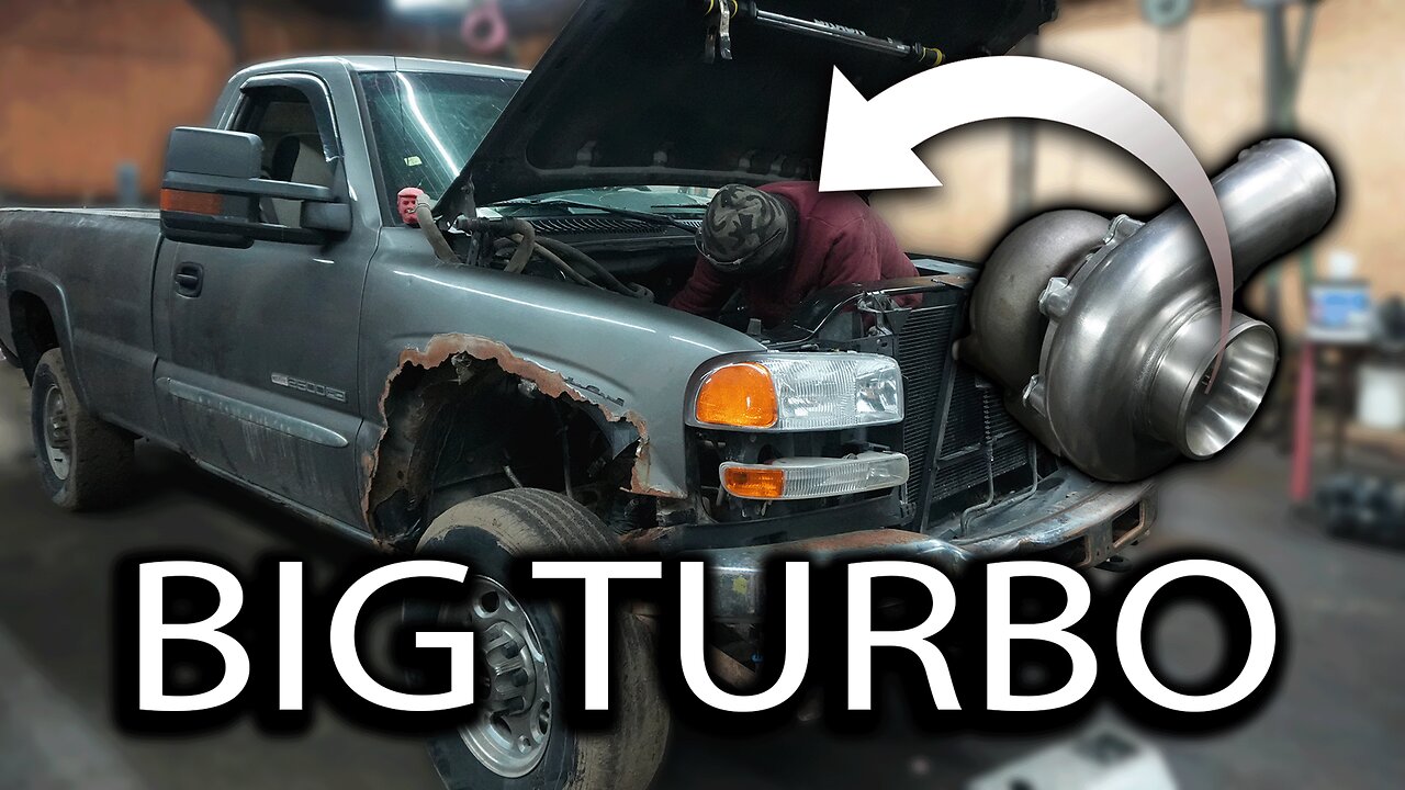 Installing a BIG Turbo On A Rusted Out Chevy Farm Truck