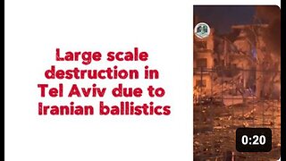 🇮🇱/🇮🇷 Large scale destruction in Tel Aviv due to Iranian ballistics