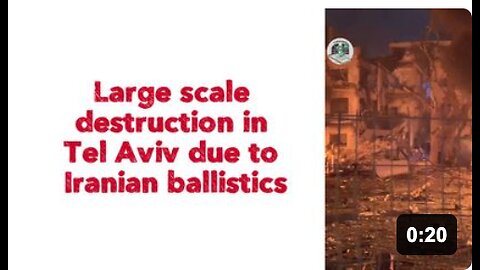 🇮🇱/🇮🇷 Large scale destruction in Tel Aviv due to Iranian ballistics