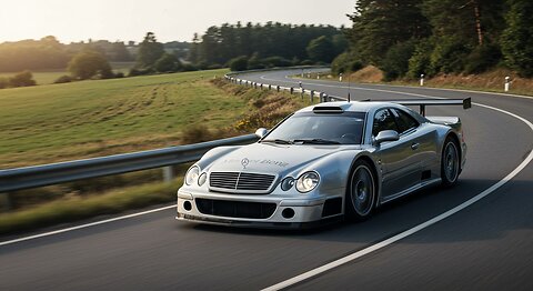Mercedes-Benz CLK GTR Driving On The Road