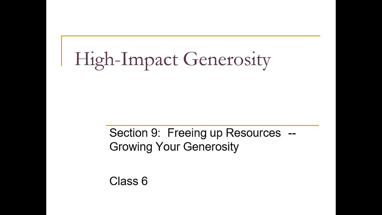 #GU Class 6 Sunday Night 10192025