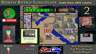 SimCity | SNES | 1991 | Scenario #1 San Francisco | Retro Longplay