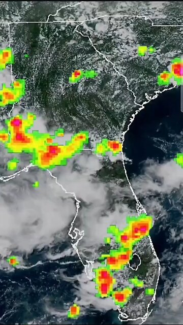Lightning Show Southeast #severeweather #shorts #Florida #Georgia #SouthCarolina NC, TN AL