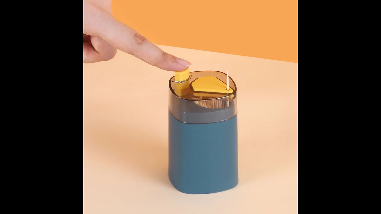 Automatic Toothpick Dispenser, with Pop-up Design, for Kitchen, Dining Table, Party & More