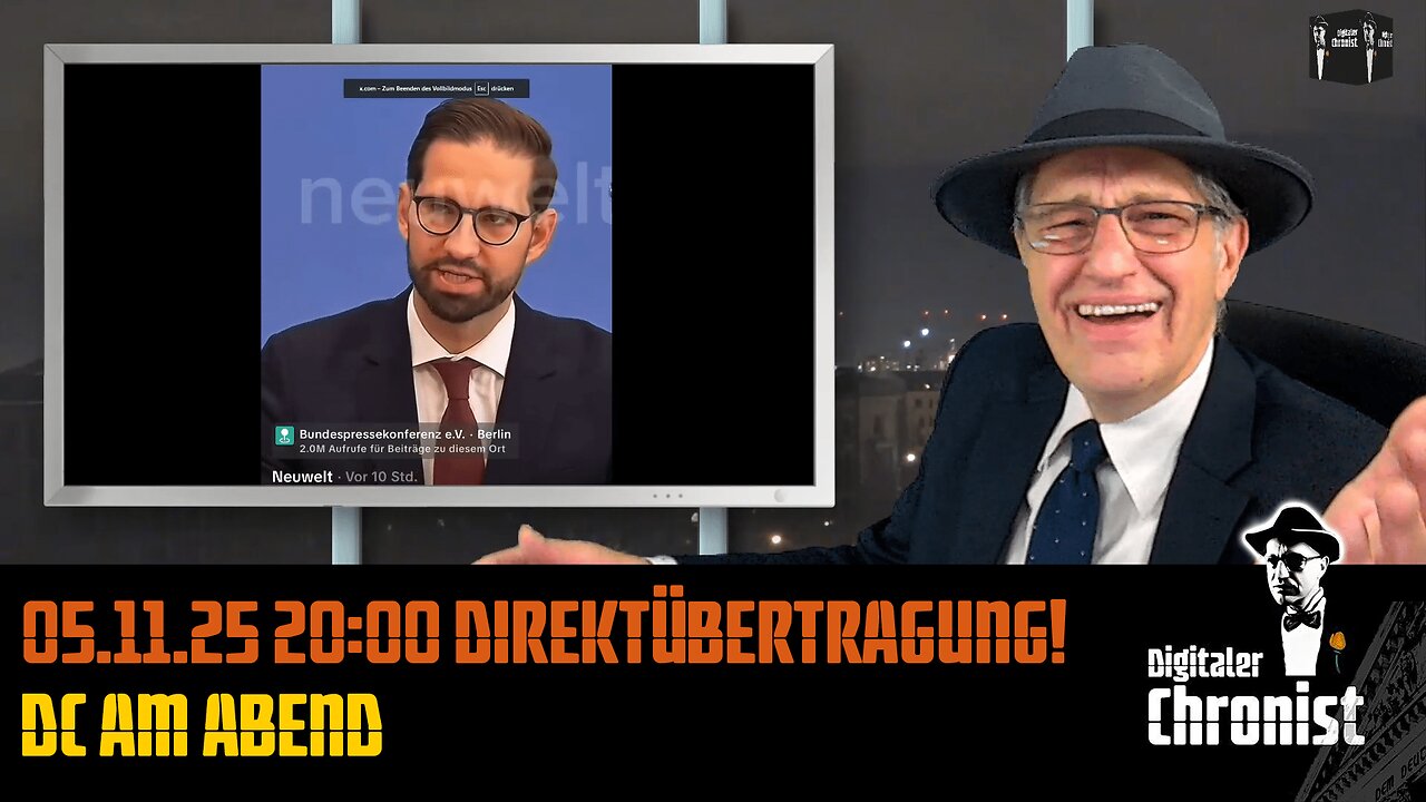 Aufzeichnung vom 05.11.25 Direktübertragung! DC am Abend