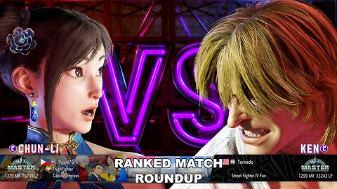 Kuya Kalbo SF6 Ranked Match Roundup. Chun Li Master Rank [Hori Fight Stick]