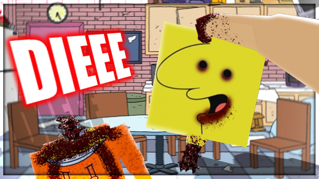 I brutally murdered the Smiling Friends... in Paint The Town Red... 🧍♂️