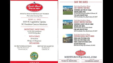 Myrtle Beach Republican Womens' Meeting - June 11, 2025