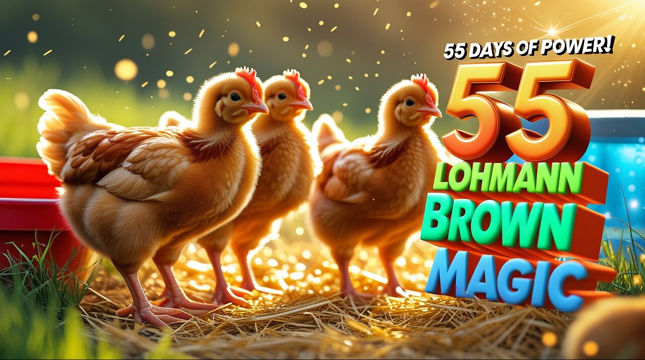 "Unbelievable Transformation: Lohmann Brown at 55 Days! 🥚🐥"